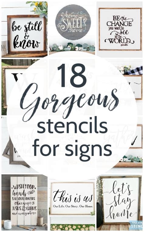 The Best Stencils For Signs Plus How To Choose One Sign Stencils Diy