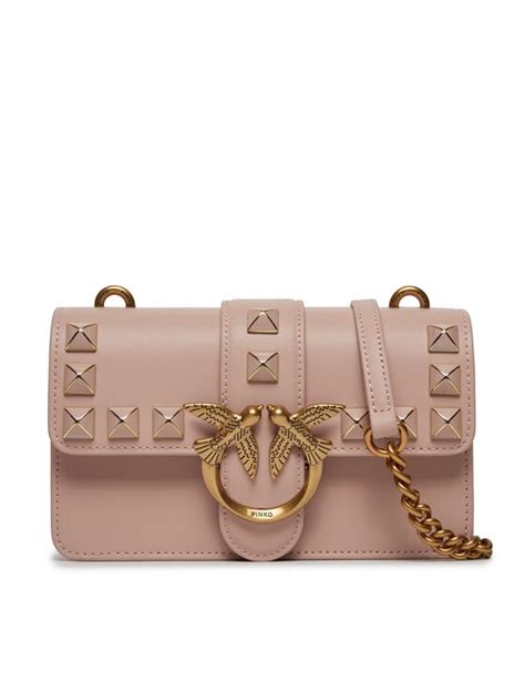 Pinko Sac à main Love One Mini Cl AI 23 24 PLTT 100059 A0NF Rose