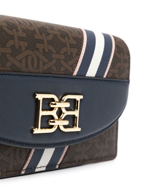 Bally Monogram Print Crossbody Bag Farfetch