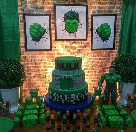 Tema Hulk Festa Infantil Simples Casaideas Fontanar