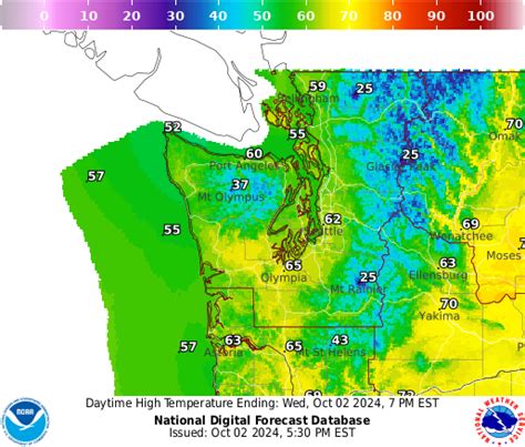 Noaa Graphical Forecast For Seattle Wa