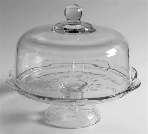 Anchor Hocking Savannah Clear Cake Plate With Dome 3944340 Cake Plate With Dome Glass Cake