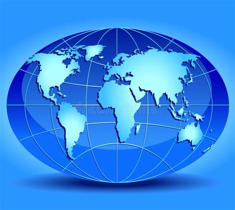 World Globe Stock Vector Illustration Of Blue Business 2068342