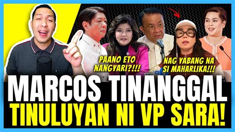 NAKU ANYARE MARCOS TINANGGAL NA TINULUYAN NI VP SARA MGA