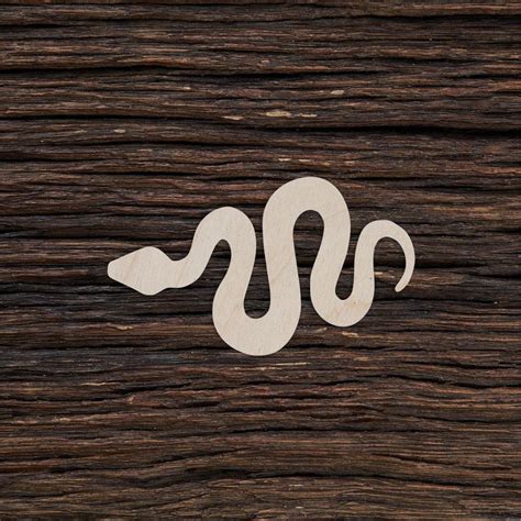 Wooden Snake Shape For Crafts And Decoration Laser Cut Wooden Snake