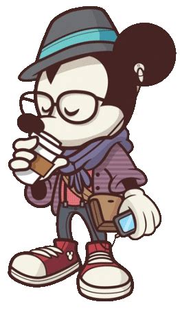 Hipster Mickey Mouse By Supernahuee On Deviantart