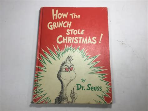 HOW THE GRINCH STOLE CHRISTMAS By Dr Seuss 1957 1st Edition GUC 7