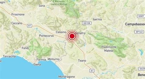 Scossa Di Terremoto Oggi Pomeriggio Nel Casertano Epicentro A San