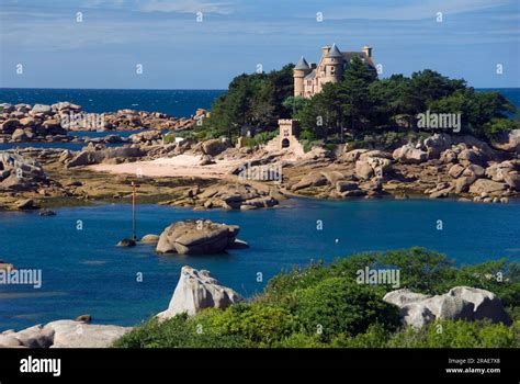 Rocky Coast View Of Costaeres Castle Ploumanac H Cote De Granit Rose