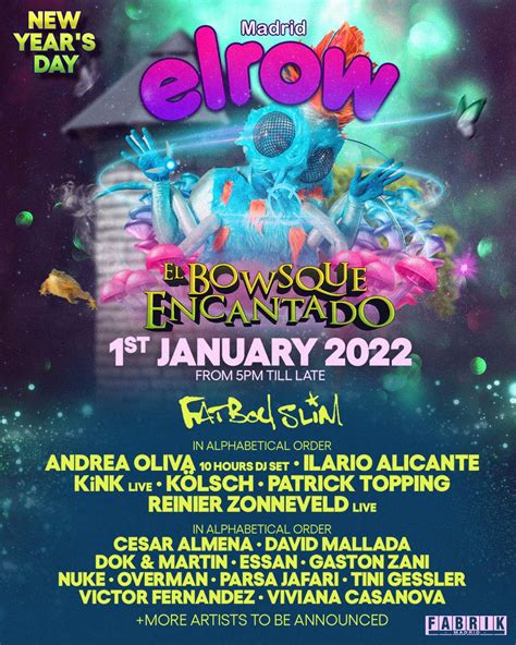 Elrow anuncia el cartel de su Año Nuevo en Fabrik UNIKA FM