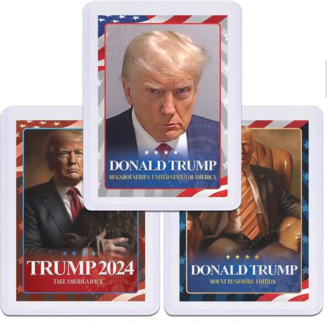 Amazon Trump Mugshot Collectible Trading Card Pack Donald