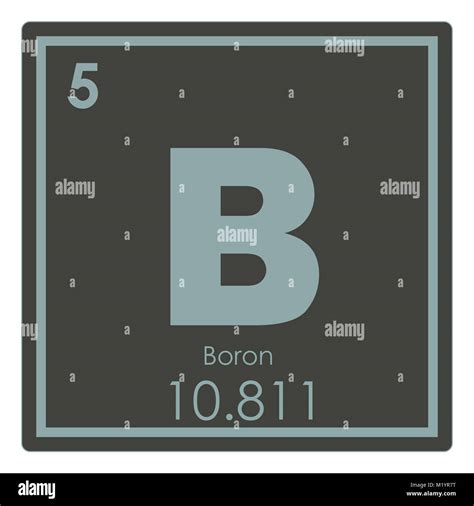 Boron Chemical Element Periodic Table Science Symbol Stock Photo Alamy