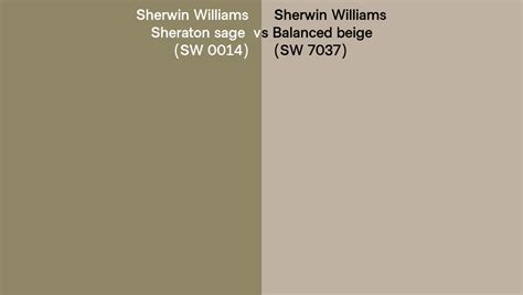 Sherwin Williams Sheraton Sage Vs Balanced Beige Side By Side Comparison