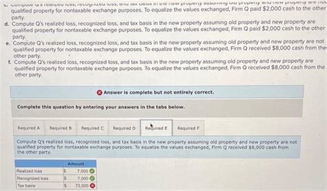 Solved Firm Q exchanged old property with an $80,000 tax | Chegg.com 
