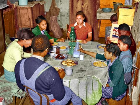 Farmhouse Kitchen Colorized 1940 Shorpy Old Photos Framed Prints