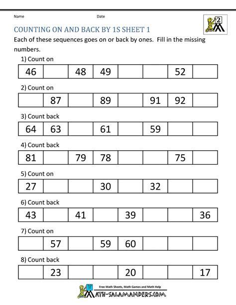 Count To 1000 By Ones Worksheets