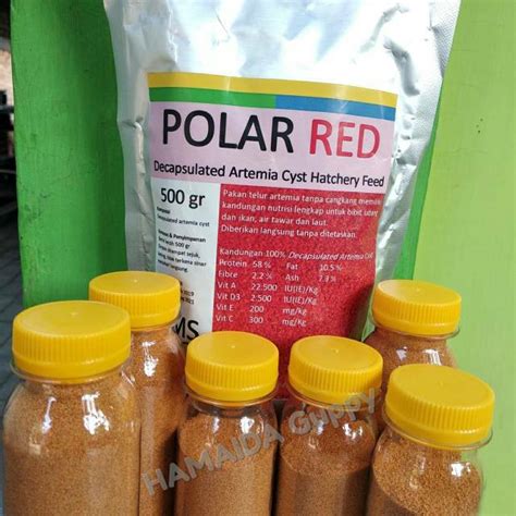 Jual ARTEMIA POLAR RED 20 GRAM Pakan Burayak Ikan Hias Shopee Indonesia