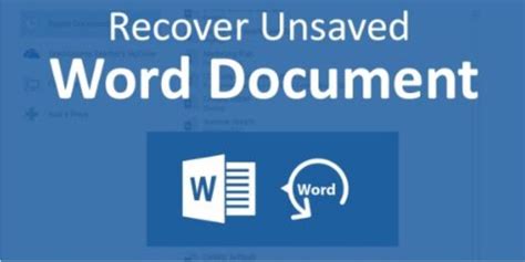 Word Recovery How To Recover Unsaved Word Documents On Windows Mac