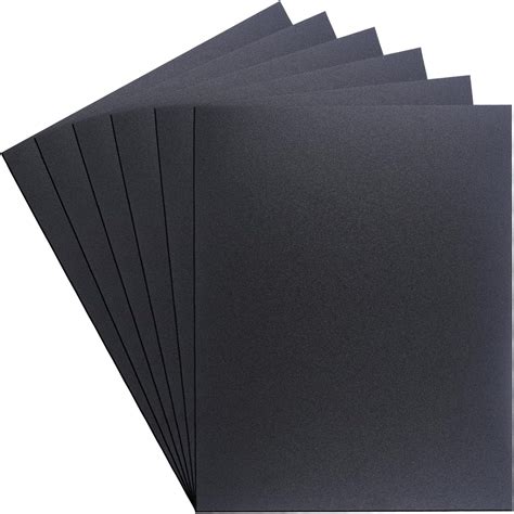 Frddiud Black Abs Plastic Sheet 6 Pcs 12 X 16 Sided Rigid Abs Sheet Matte