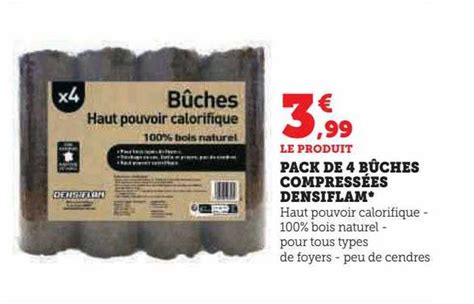 Promo Pack De B Ches Compress Es Densiflam Chez Hyper U Icatalogue Fr