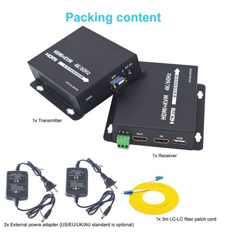 4k 60hz Hdmi Extender Over Fiber Optichdmi To Fiber Extender Primeda