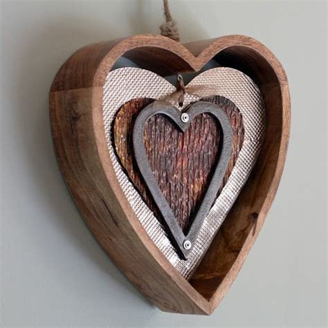 Diy Wooden Heart Decor In Heart Wall Decor Wooden Hearts Heart