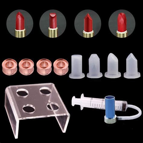 Kalolary Diy Lipstick Lip Balm Mold Silicone Mould 4 Holes Cosmetic