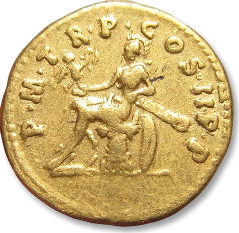 Roman Empire Av Gold Aureus A D Trajan Trajanus Rome Mint