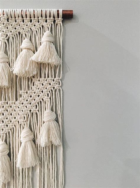 Macrame colgante de pared pared arte decoración Boho Diseño