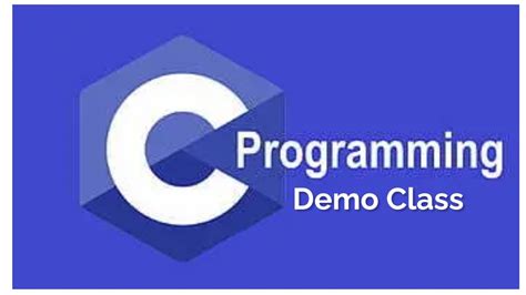 Demo Session For C Programming YouTube