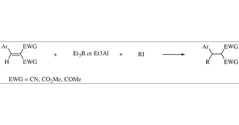 Triethylaluminum Or Triethylborane Induced Free Radical Reaction Of