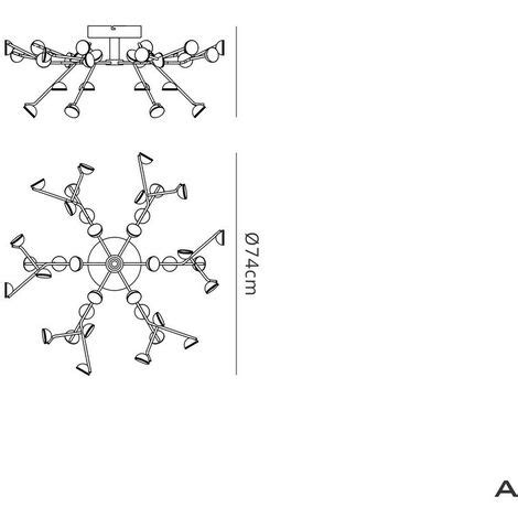 Inspired Mantra Adn Plafonnier Affleurant Lumi Res Rond Cm