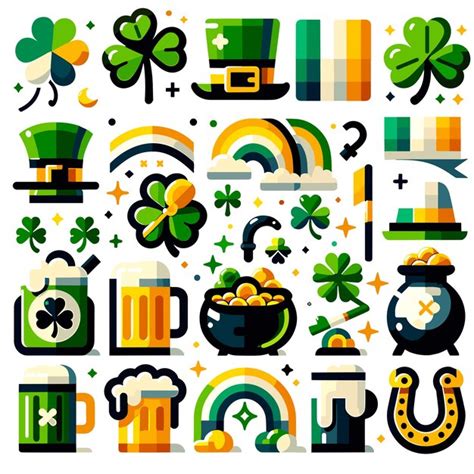 Premium Vector Vector Icons For St Patricks Day