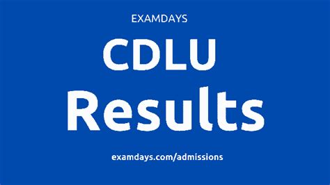 CDLU Result 2023 Chaudhary Devi Lal University UG PG BA Bcom BSc MA MSc