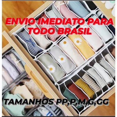 Colmeia Organizador De Gavetas Tamanho Pp P M G Gg Para Armários Closet E Nichos Shopee Brasil