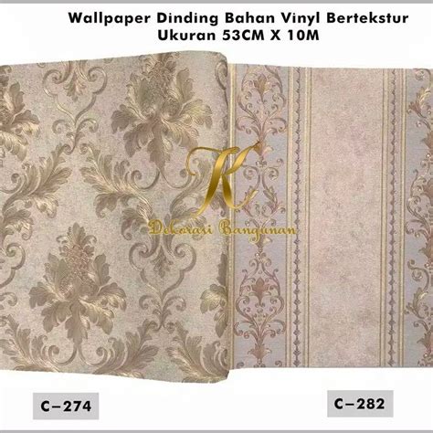 Jual Wallpaper Vinyl Premium Timbul Dinding Klasik Mewah Timbul Premium