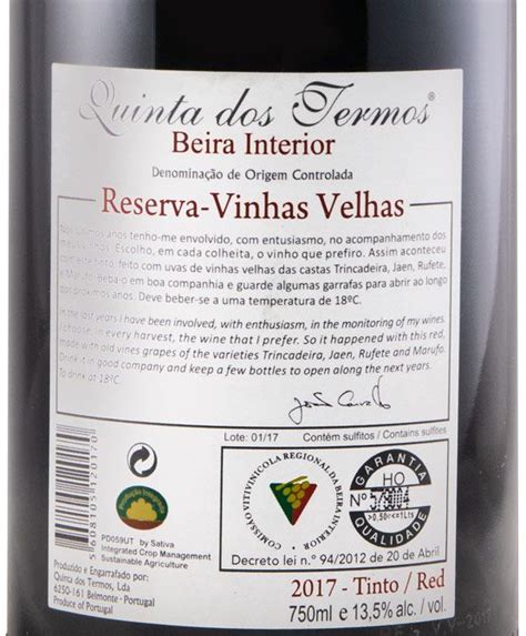 Quinta Dos Termos Reserva Vinhas Velhas Tinto