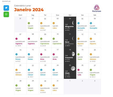 Calend Rio Lunar De Janeiro Sites Para Ver As Fases Da Lua Do M S