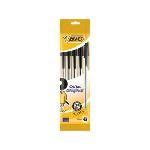 Bic Bolsa 5 Bol Grafos Cristal Negros Trazo 0 4mm 802051 Con Ofertas