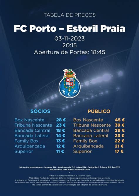 Fc Porto Bilhetes Venda Para O Jogo Frente Ao Estoril