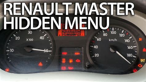 Renault Master Warning Symbols