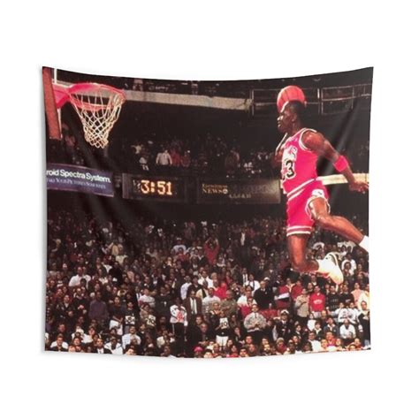 Michael Jordan Famous Dunk image banner tapestry flag poster | Etsy