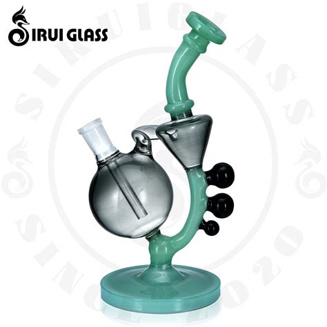 Sirui Custom Glass Pipe Glass Water Pipe Glass Smoking Pipe Tobacco Pipes Oil Rig Dab Rigs