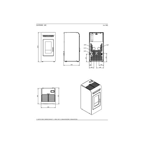 Foco Cayenne Stufa A Pellet Canalizzata Modello C Kw Bordeaux