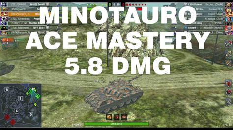 MINOTAURO Ace Mastery 5 8 DMG WOT Blitz YouTube