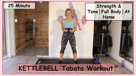 25 Minutes KETTLEBELL Tabata Workout Strength Tone Full Body At