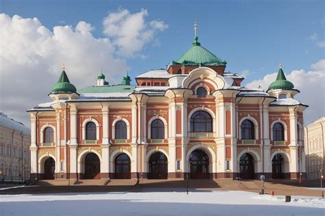 Premium Ai Image The Building Of The Former Kazan Gostiny Dvor Now
