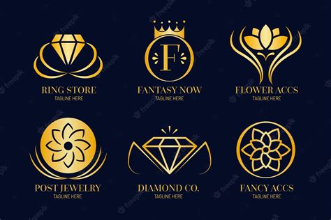 Premium Vector Gradient Jewelry Logo Collection