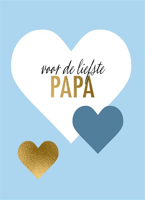 Vaderdag Kaart Stijlvol Hartjes Voor De Liefste Papa Hallmark