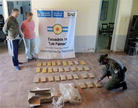 Gendarmes Detectan Más De 24 Kilos De Marihuana Dentro De Dos Bultos